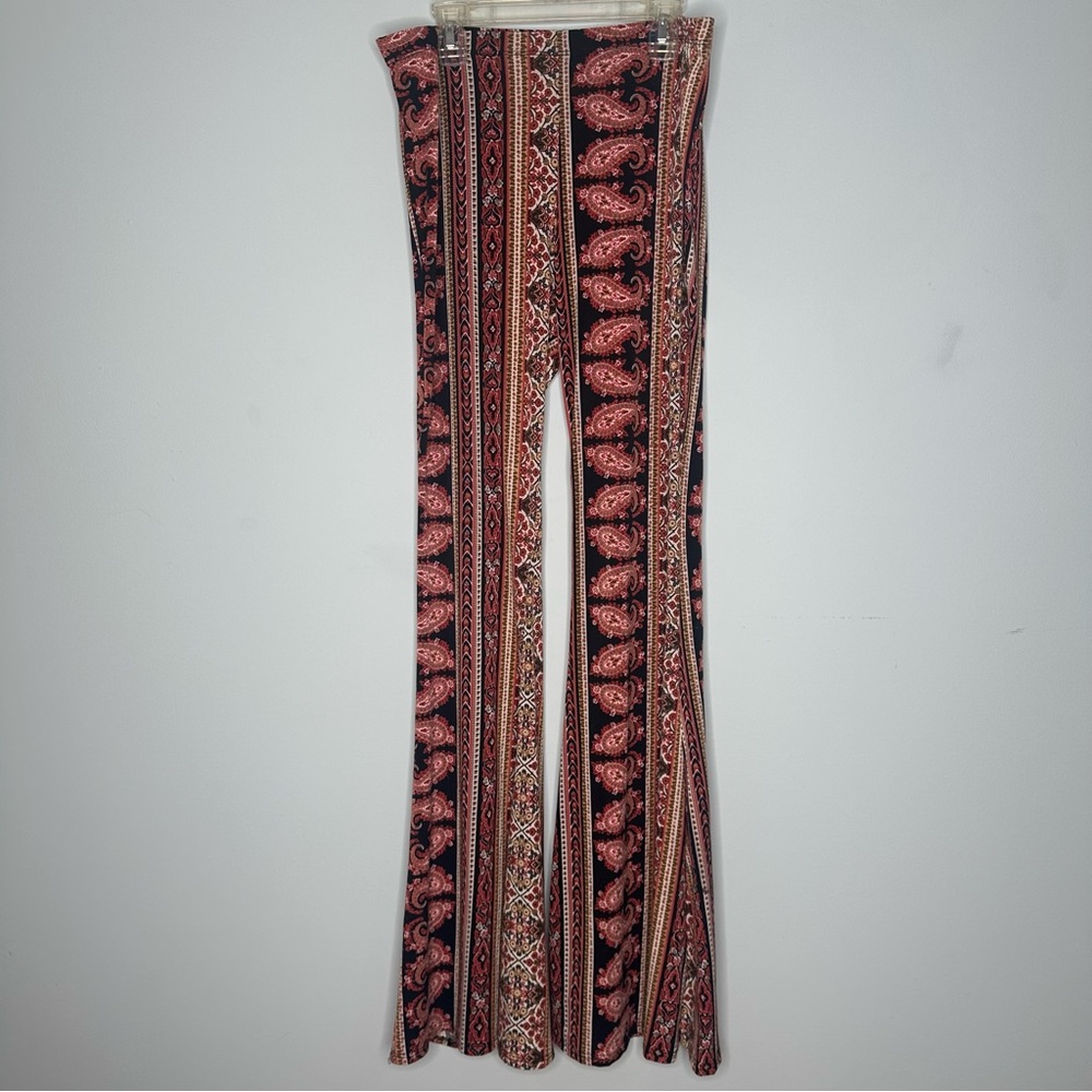 Paisley Print Flared Pants size medium